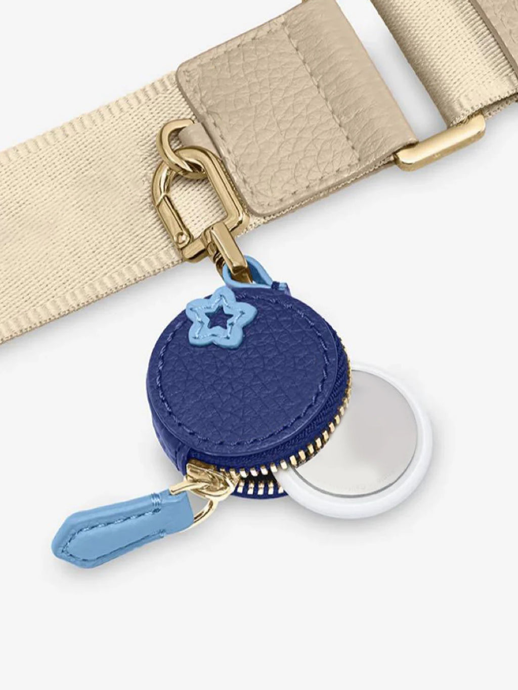 Mini Blueberry PU Leather Pendant Coin Purse Keychain Charm