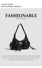 Urban Minimalist Women's Shoulder Bag in PU Leather With Zipper