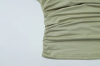 One Shoulder Summer Top For Women Slim Fit