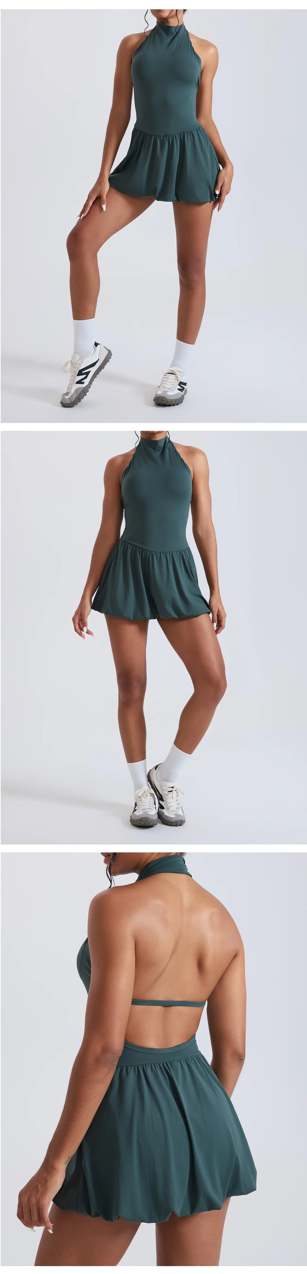 Effortless High Neck Athletic Set For Women Quick Dry Golf And Tennis Dress With Fluffy Comfort