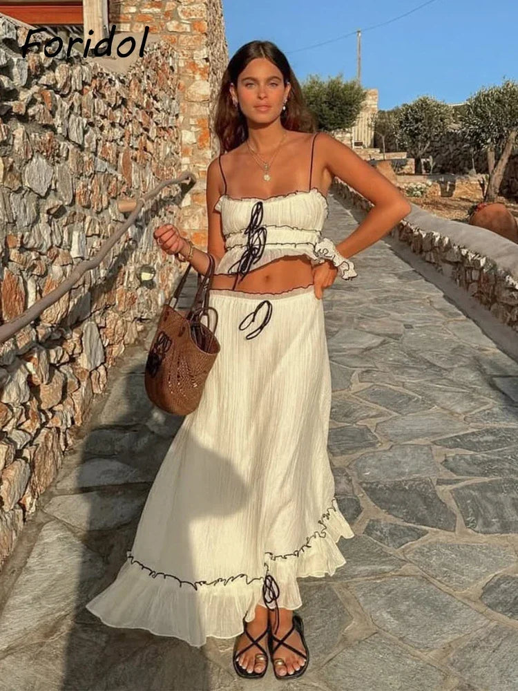 Women's Two Piece Boho Matching Sets