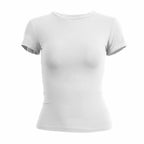 Slim Fit Knit Tee With O Neck