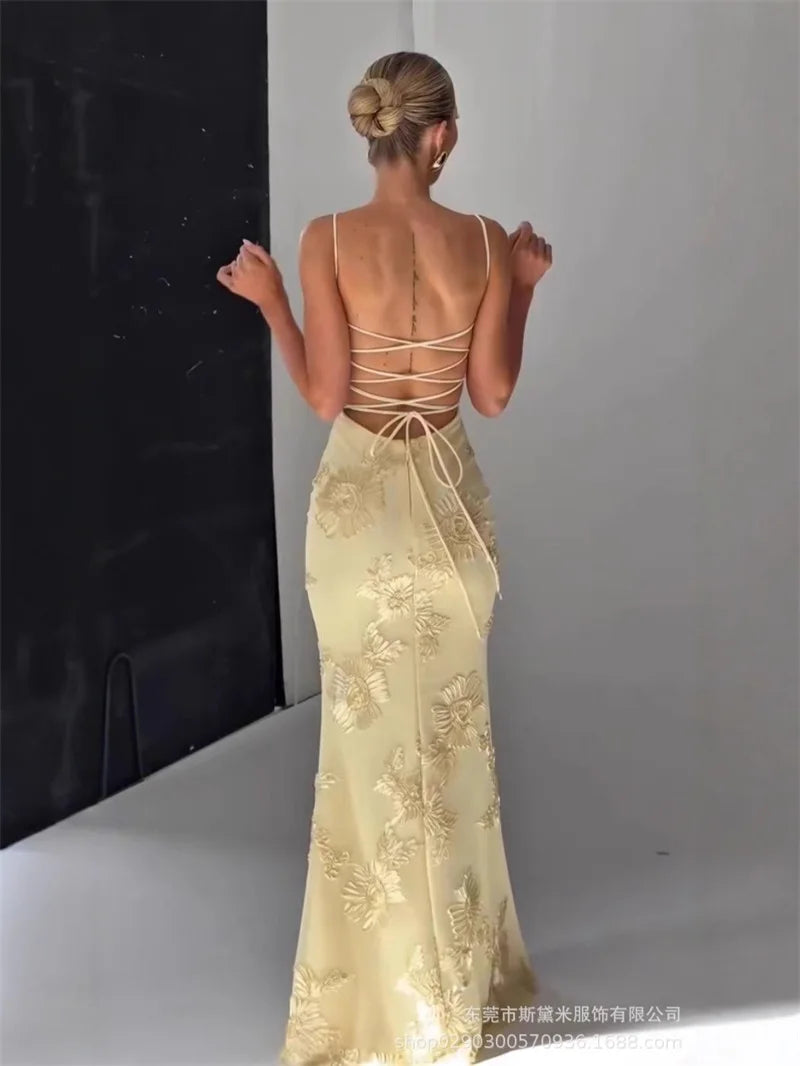 Embroidered Corset Dress With Sleeveless Silhouette