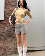 Floral Knit Top With Fresh Spring Vibe