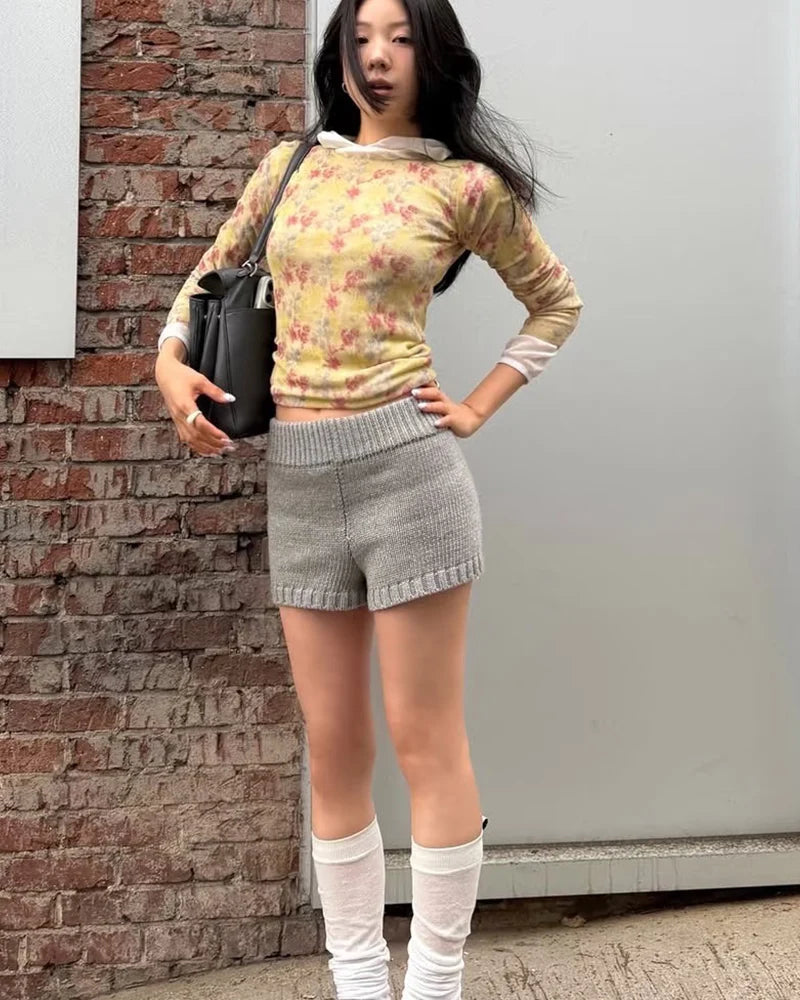 Floral Knit Top With Fresh Spring Vibe