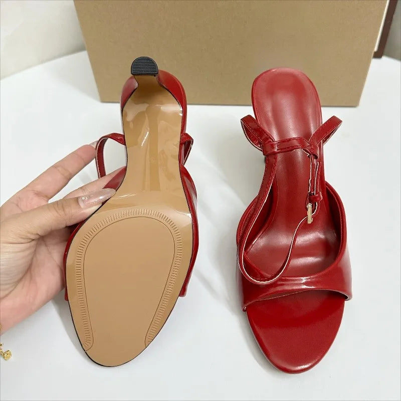 Ankle Strap Slingback High Heels