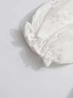 Soft Spliced Button Blouse With Lapel Collar