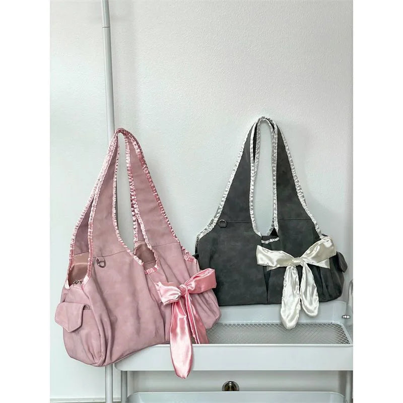 Vintage Fairy-core Bow Tote Bag