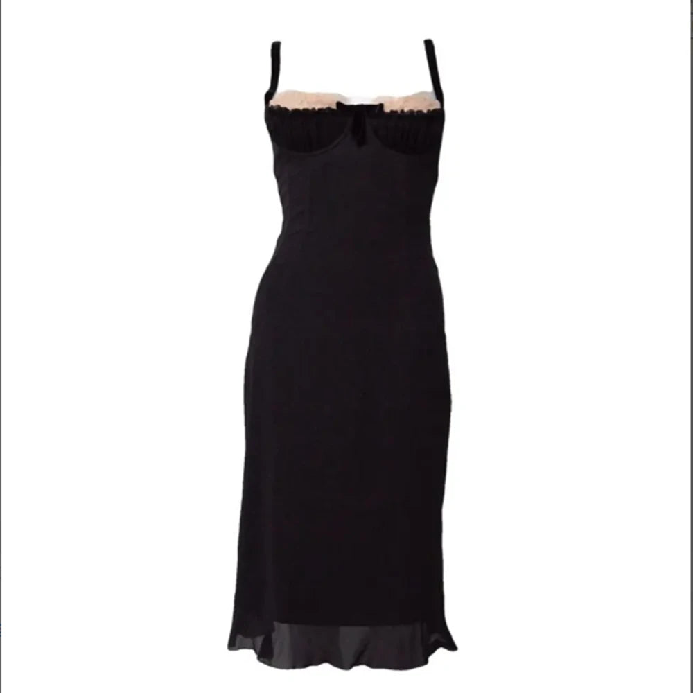 Simple Sleeveless Halter Dress