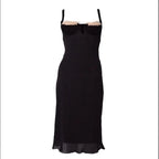 Simple Sleeveless Halter Dress