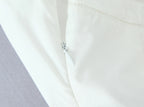 Sexy White Bow Halter V neck Open Buttons Slim Tank Top Women Spliced Ruffles Lace Hem Sleeveless Backless