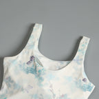 Activewear Set For Women With Chest Pad Vest And Skirt