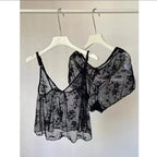 Sensual Lace See-Through Lingerie Set Delicate Sheer Bra And Panty Ensemble Boudoir Style