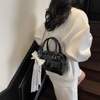 Minimalist PU Leather Crossbody With Pocket Design For Women Mini Square Shoulder Style