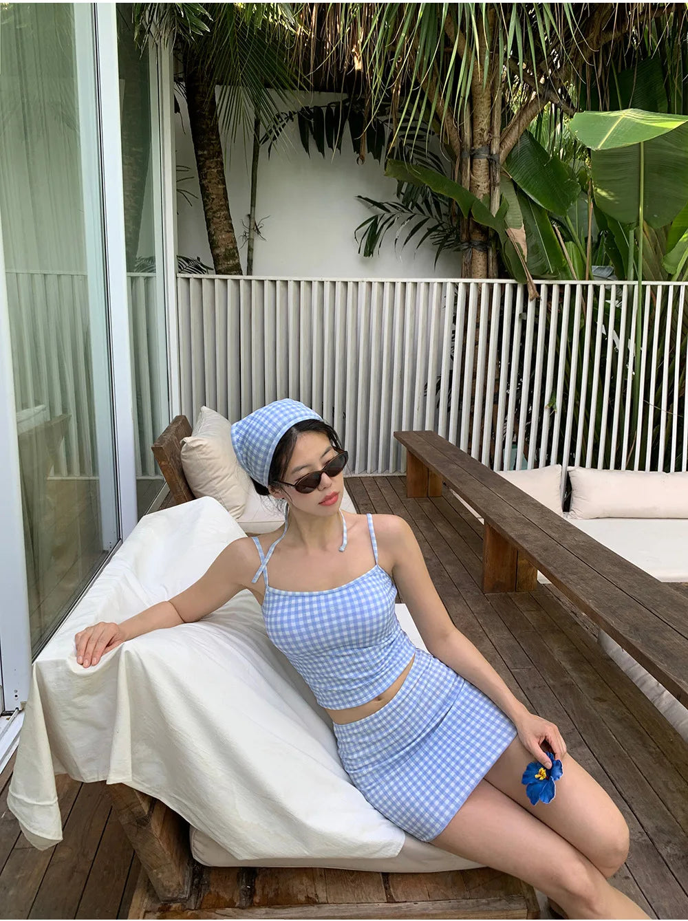 Girly Cute Style High-Waist Bikini Set