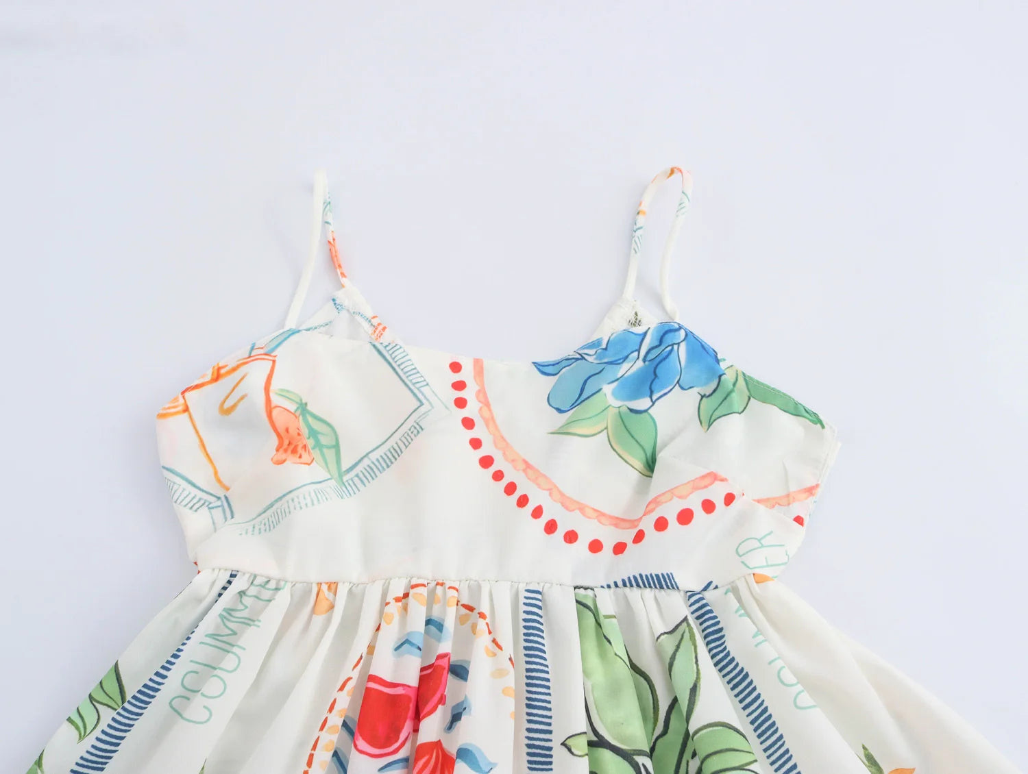 Plant Print Camisole And Shorts Set