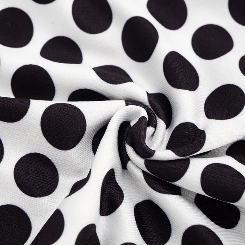Polka Dot Halter Romper For Women Backless Sleeveless Slim Fit