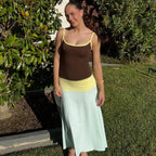 Colorful Spaghetti Strap Maxi Dress Slim Backless Sundress