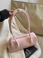 Underarm Bag Solid Color PU Shoulder Handbag