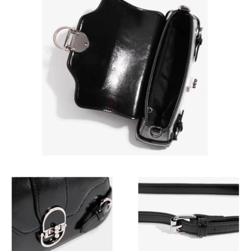Whimsical Fairycore White Shoulder Bag With Butterfly Print Dreamy Harajuku Style Purse