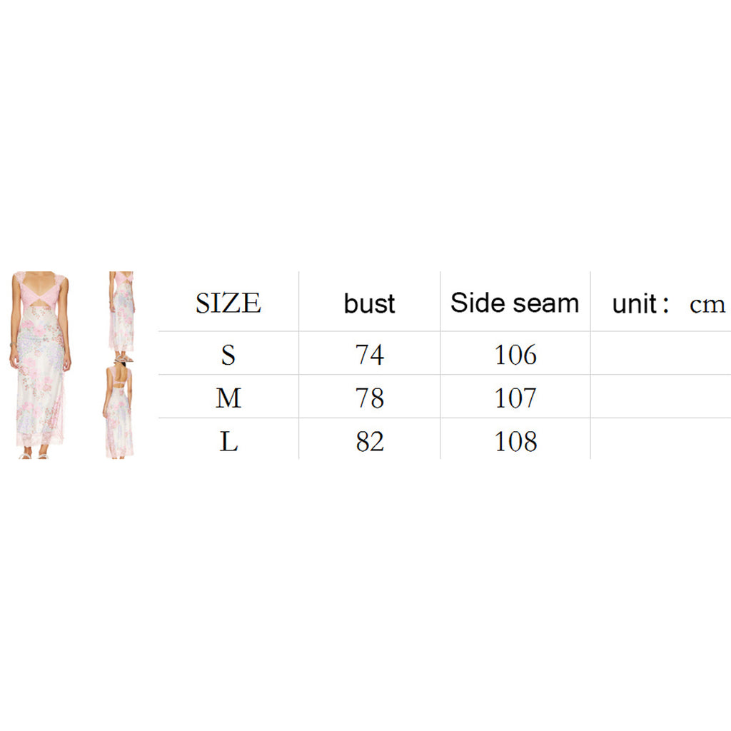 Floral Lace Patchwork Bodycon Dress Cutout Vneck Backless