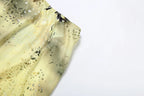 See Through Two Piece Set With Ruffles Patchwork Camisole And Tiered Skirts