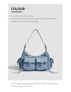 Urban Minimalist Women's Shoulder Bag in PU Leather With Zipper