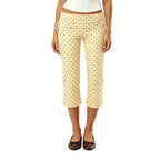 High-Waist Capri Pants With Fold-Over Waist Adjustable Drawstring Tie Detail