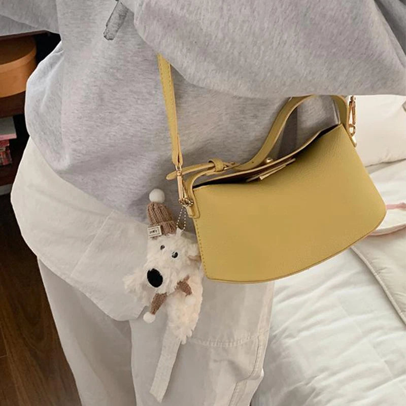Soft Leather Bucket With Gold Button Tassel Luxe Everyday Shoulder Satchel For Women