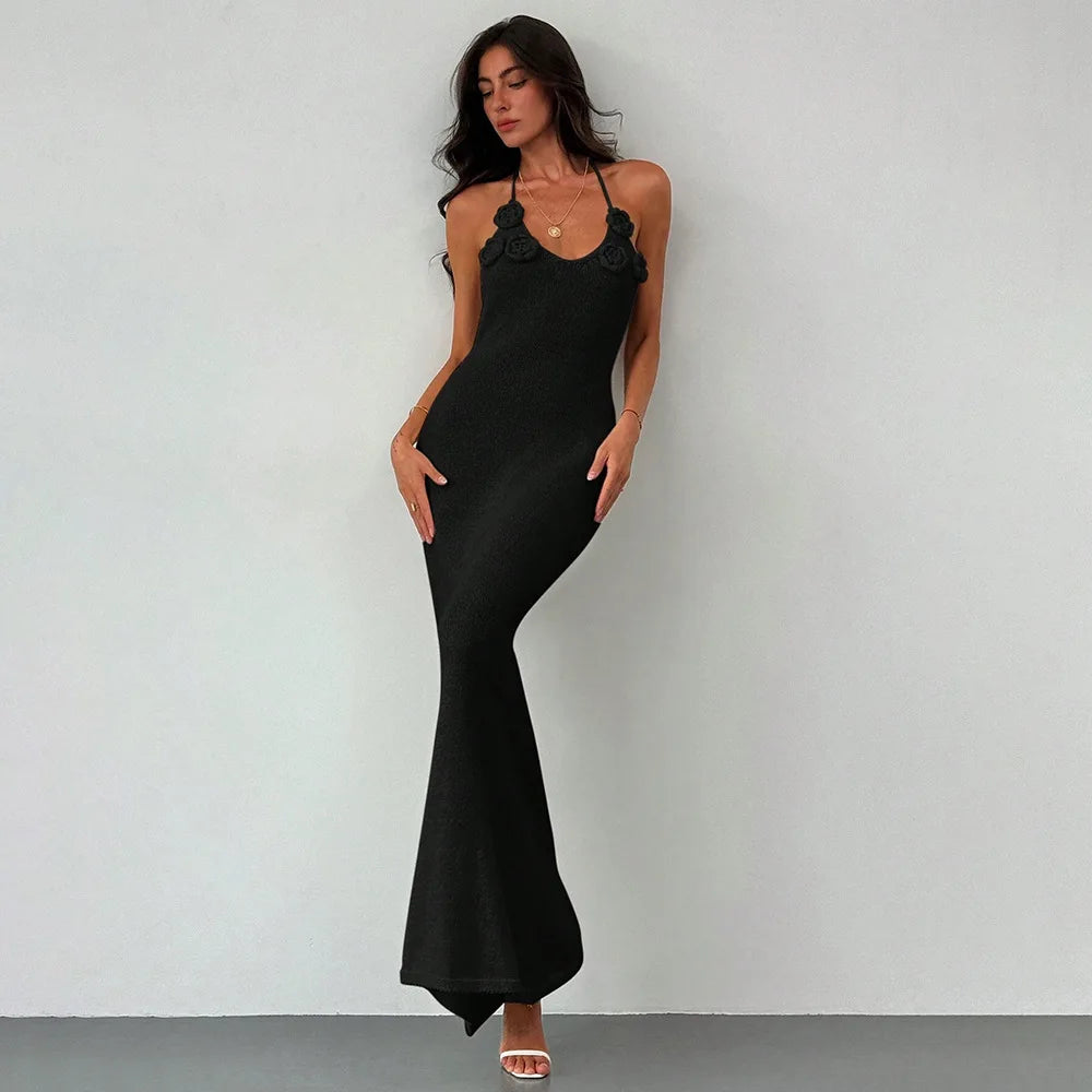 Women Knit Spaghetti Strap Sleeveless