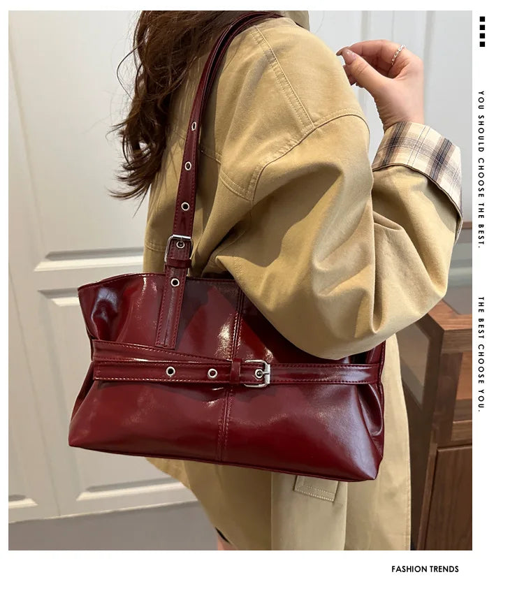 Vintage Inspired Minimalist Tote Bag With Top Handle Large Capacity