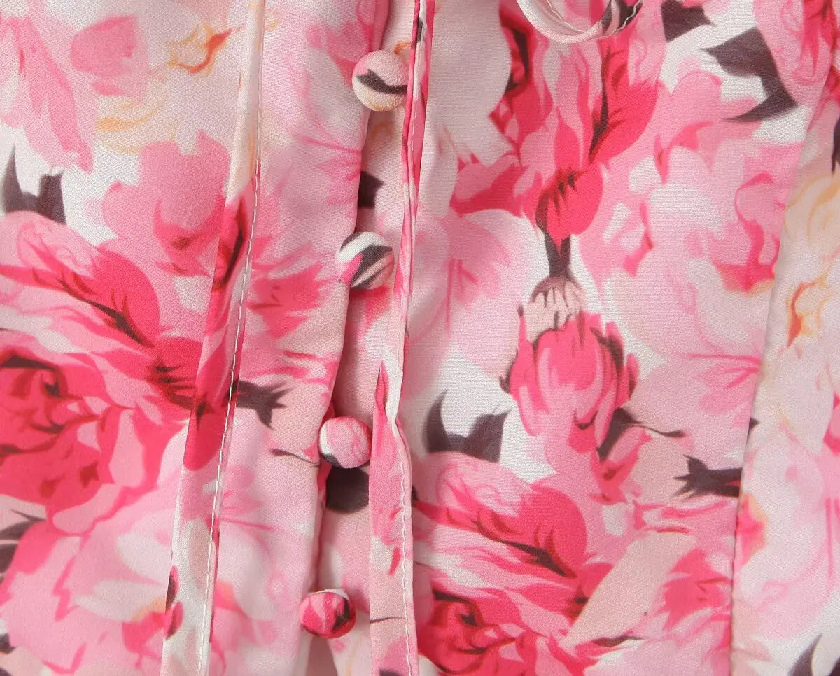 Boho Floral Print 2 Pieces Skirts Set Holiday Summer Women Sexy Backless Halter Top + Mini Skirt
