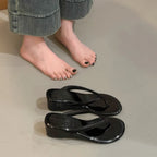 Women Slides With Non Slip Grip Clip Toe Comfort Elevated Street Style