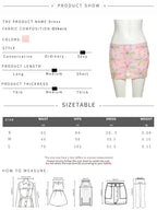 Colorful Floral Sequined Mesh Mini Skirt