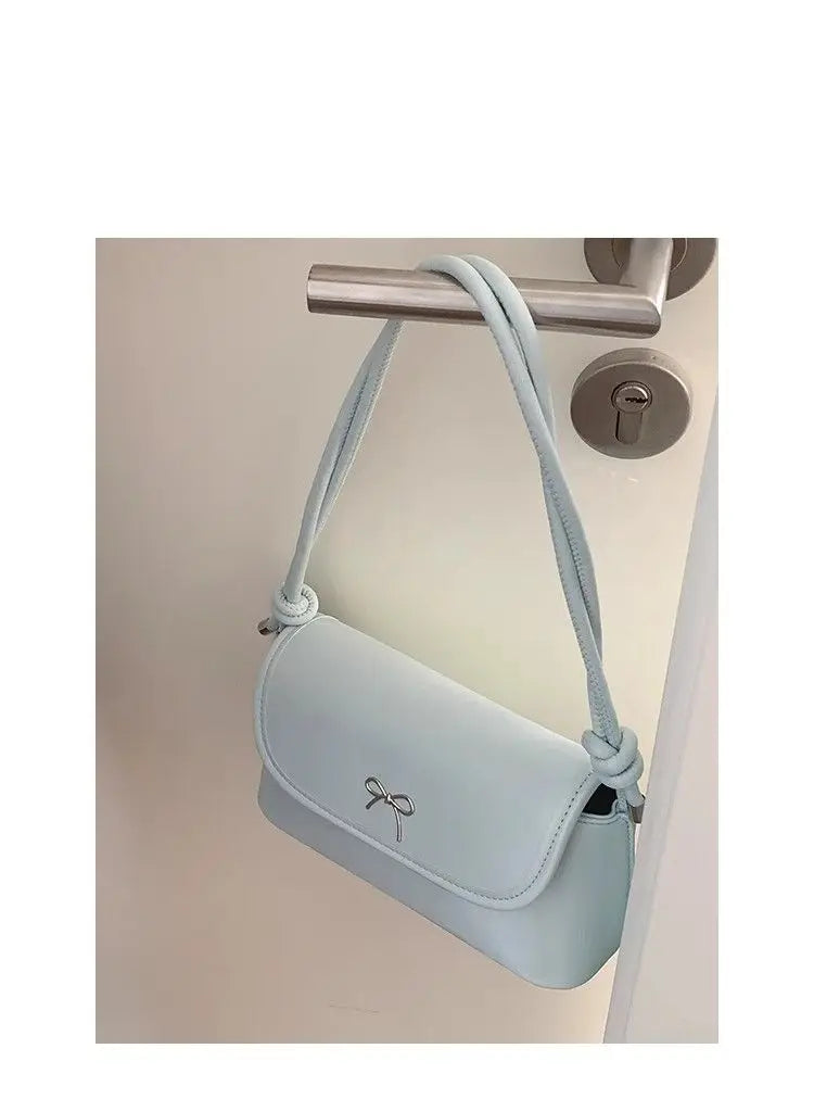Sweet Harajuku Style Blue Baguette Bag Purse