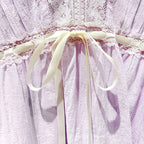 Sweet Lace V Neck Blouse With Ruffles And Flutter Sleeves