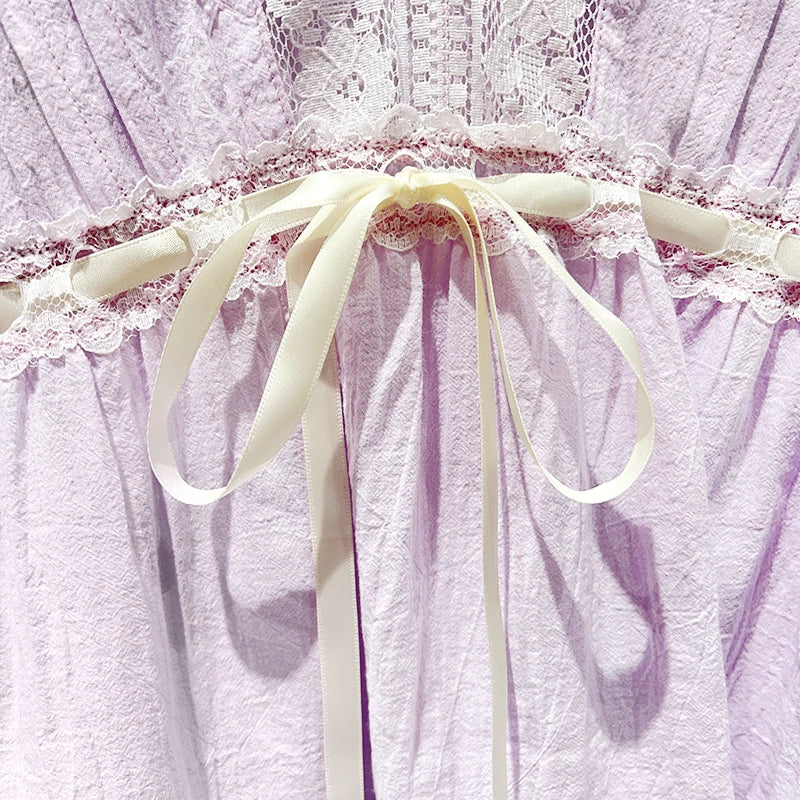 Sweet Lace V Neck Blouse With Ruffles And Flutter Sleeves