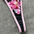 Three-Point Bikini Swimwear Women Micro Bikinis Strap Binding Backless