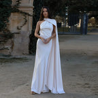 Sexy Satin Ribbon Backless Halter Dress For Elegant Evening Gown