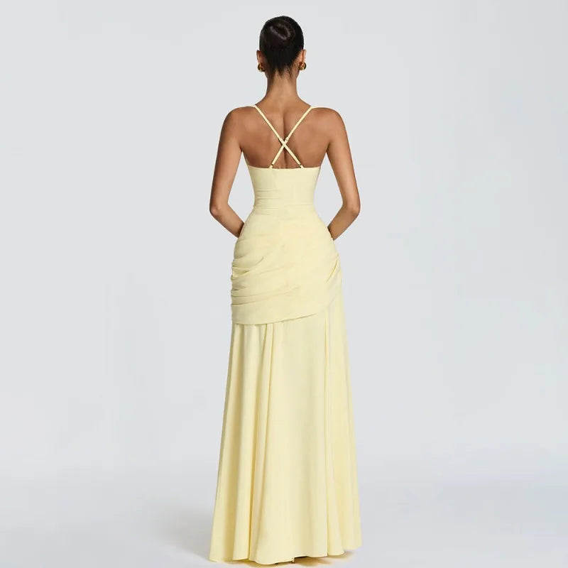 Backless High Waisted Dress