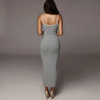 Backless Bodycon Maxi Dress