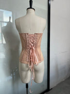 Sexy Lace Corset Strapless Top Hollow Sleeveless Vest