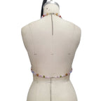 Enchanting Multicolor Beaded Crystal Fantasy Body Chain For Festival Wear And Nightlife Glow