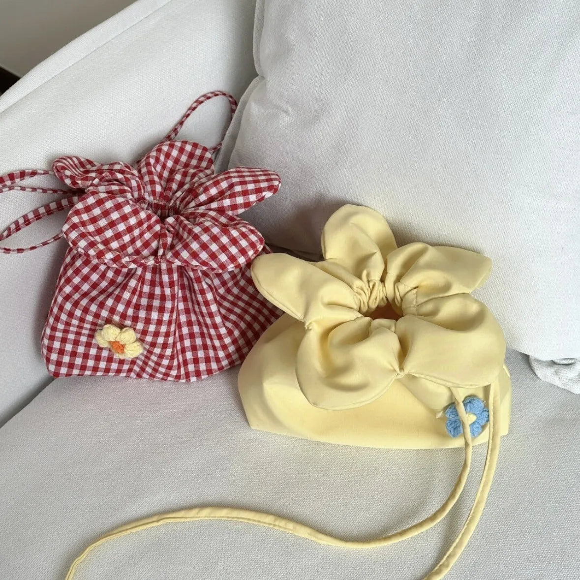 Retro Floral Phone Pouch Crossbody Bag Tailored Compact Plaid Purse