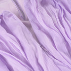 Purple Chiffon Backless Sundress With Deep V Neck A-Line Mini