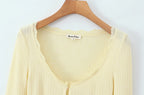 Women Fashion Sweet Lace Patchwork Knitted Cardigan Vintage O-Neck Long Sleeve Sweater