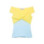 Breeze Knit Top With Knot Detail For A Silky Slim Fit