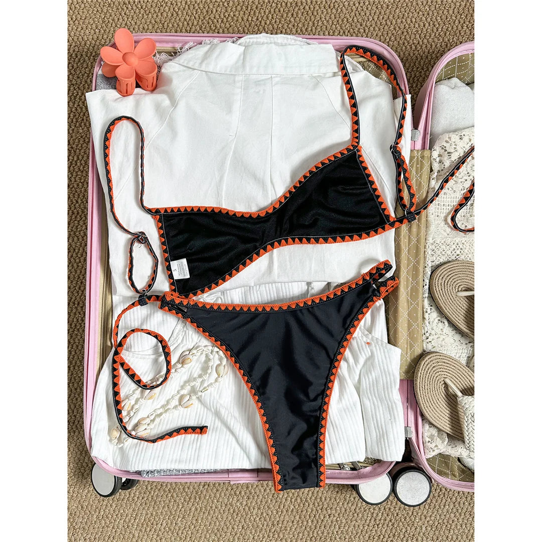 Floral Brazilian Bikini Set Two-Piece Swimsuit