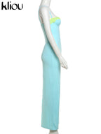 Lace Patchwork Backless Sheath Dress