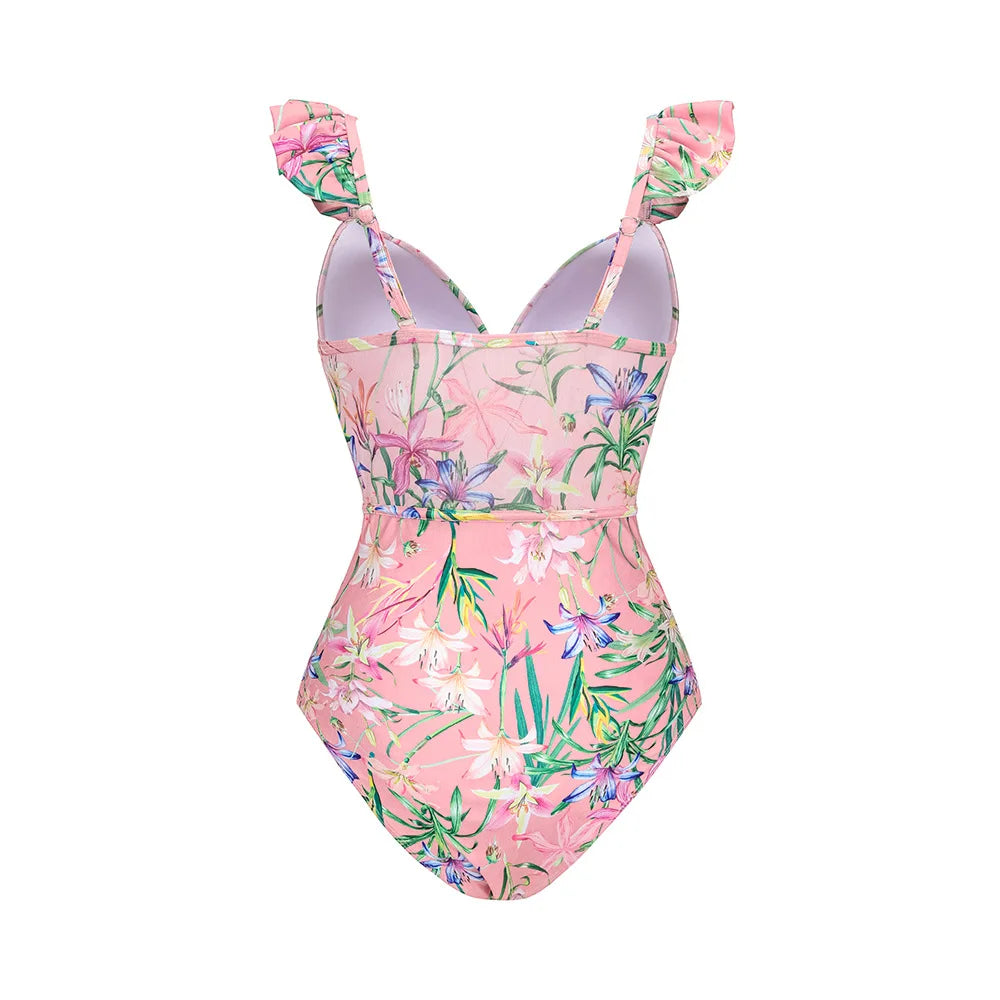 Coastal Chic Swim Set With Crop Top And Skirt Cover Up For Summer Vibes